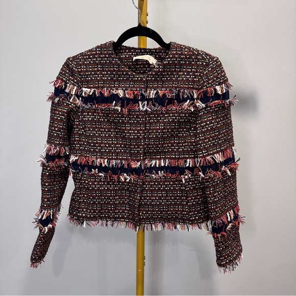 NWT Tory burch Tweed jacket Size 0 - Picture 1 of 4